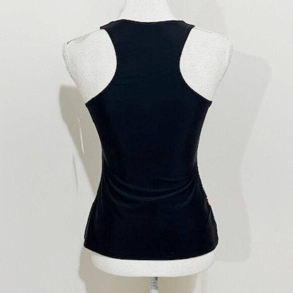 Noon Swim Tropical Padded Tankini Swim Top Racerback Size 8 - Picture 4 of 8